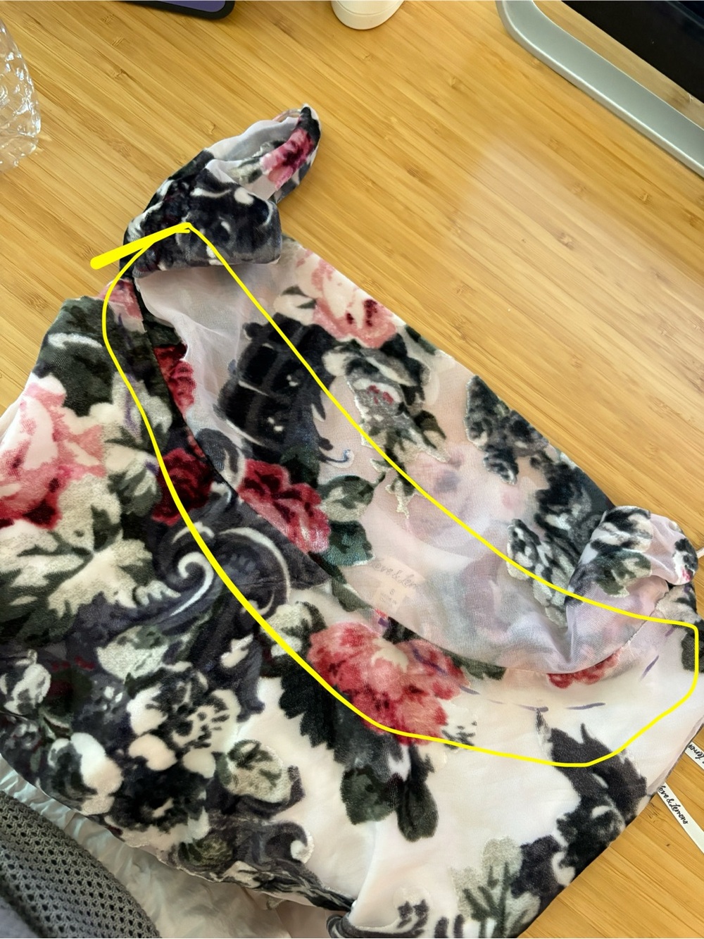New For Love And Lemons Floral Velvet Burnout Floral Maxi Dress in Pink Sz Small - Picture 13 of 14
